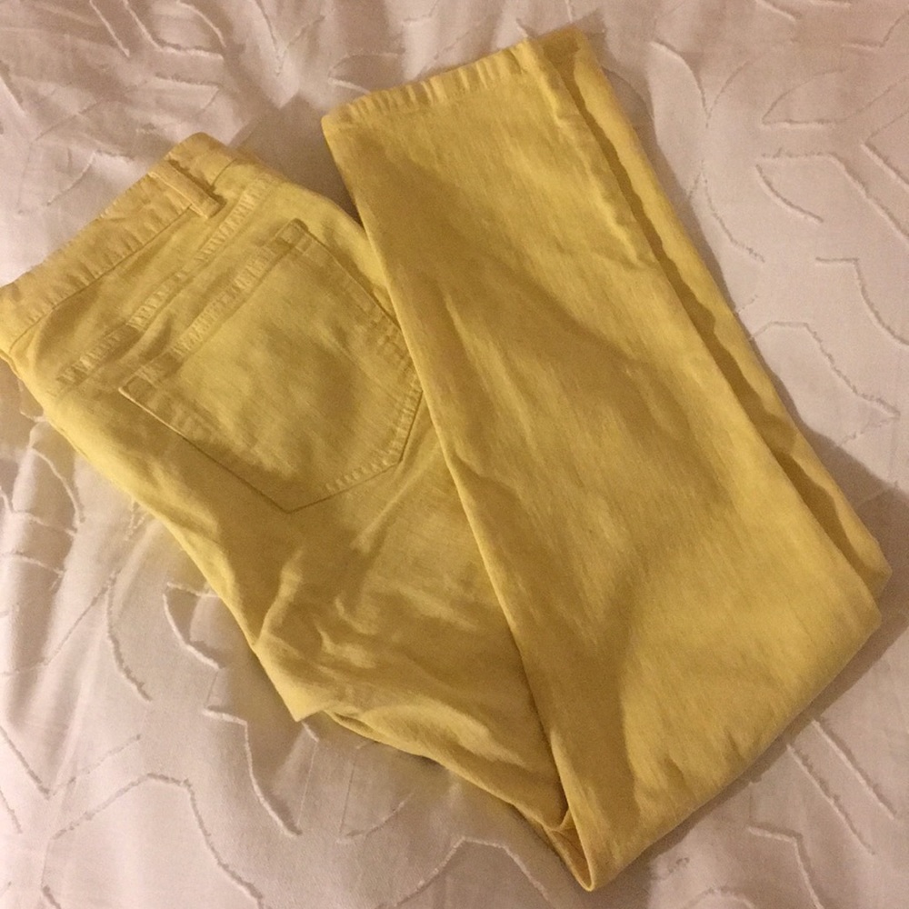 Yellow colored jeans